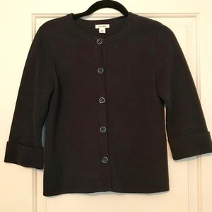 Dockers 3/4 Sleeve Structured Sweater Cardigan